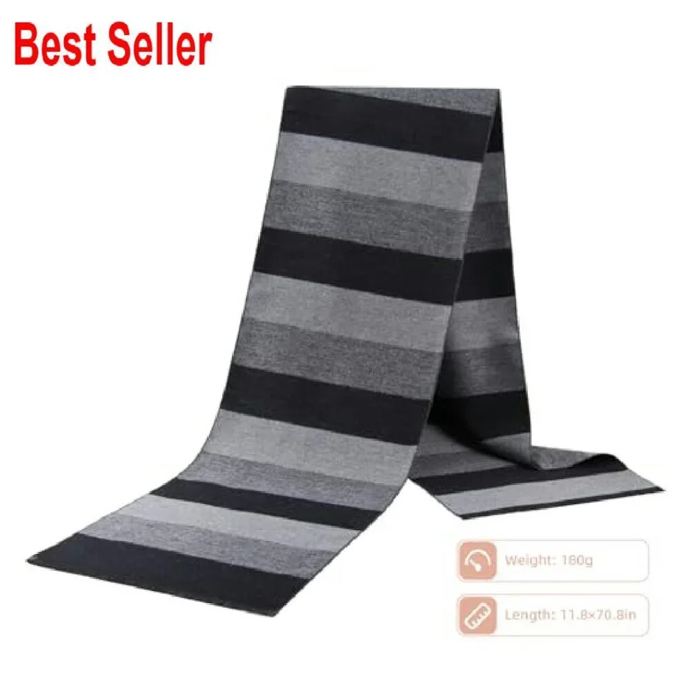 Cashmere Feel Winter Scarf Long Soft Classic Elegant Minimal Unisex